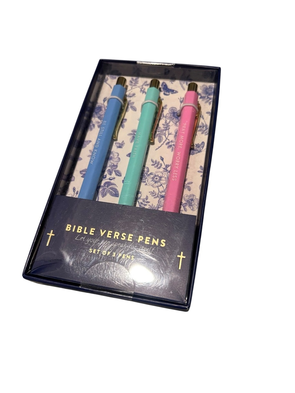 Bible Verse Pens Set - Pastel Blue, Mint, Pink